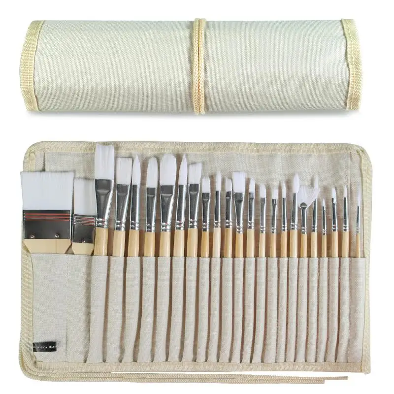 Brush Set Bristle Oil Painting Watercolor Painting Paint Brushes Acrylic 