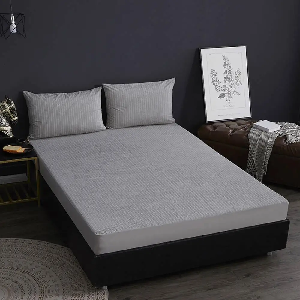 Svetanya Waterproof Bed Mattress Cotton Fitted Sheet Cover Protector Topper Single queen king size | Дом и сад