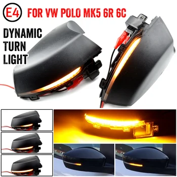

For Volkswagen VW POLO MK5 6R 6C 2009-2013 2014 2015 2016 2017 Dynamic LED Turn Signal Light Side Wing Mirror Indicator Blinker