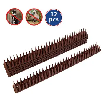 

12PCS Plastic Spikes Practical Squirre Birds Pigeons Cat Deterrent Tool For Outdoor Garden Fence Wall Off Harmless To Animal