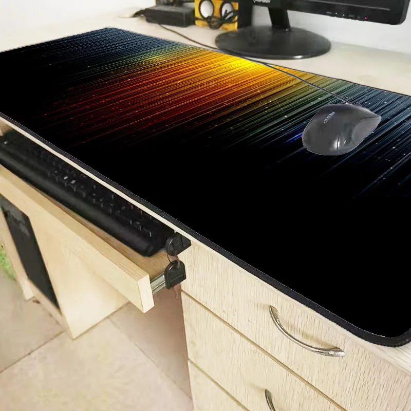 Большой игровой коврик для мыши Mairuige 600x300 900x400 мм оранжево черный|Коврики мышей| |