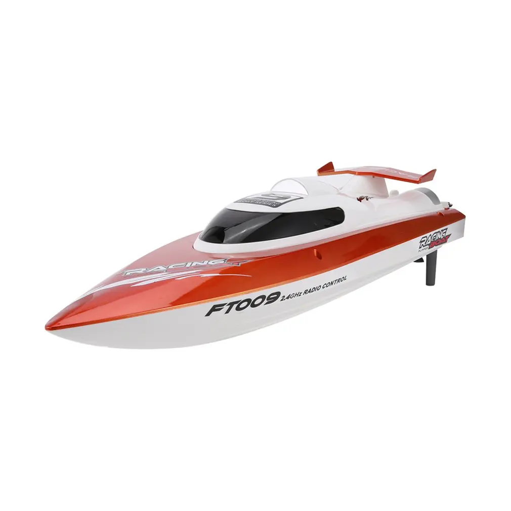 Оранжевый Feilun FT009 2,4 г 4CH водяное охлаждение RC гоночная лодка 30 км/ч супер скоростная лодка на радиоуправлении Игрушка лодки с дистанционным управлением - Цвет: Оранжевый