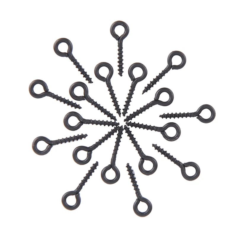 2019 Carp Fishing Hook Stoper Stop Bait Boilie Screw With Round Link Loop Ronnie Rig Carp Fishing Accessories Tackle 10/20Pcs