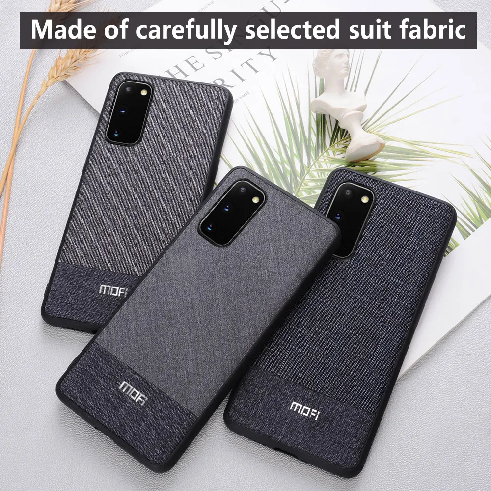 MOFi case for Samsung S20 Ultra case shockproof back cover for Galaxy S20+ Plus luxury cloth coque capas silcone housing cases MOFi case for Samsung S20 Ultra case shockproof back cover for Galaxy S20+ Plus luxury cloth coque capas silcone housing cases
