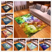 Единорог мультфильм большой размер ковер детская спальня игровой коврик Мягкая фланелевая пена памяти дома большая площадь ковры для гостиной