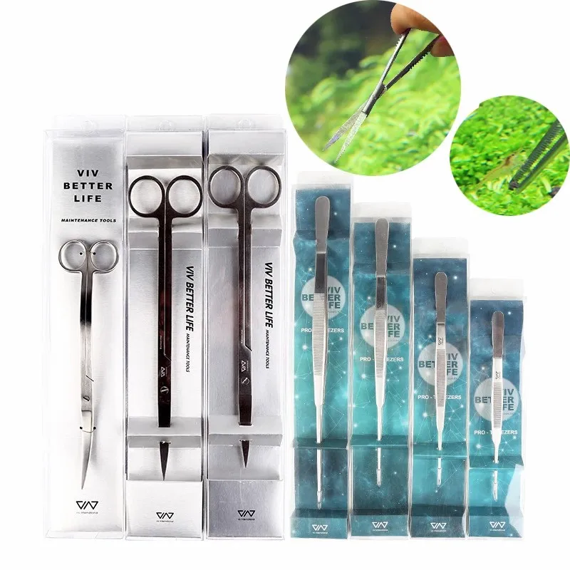 VIV Коралловая вода трава Ножницы Водная нержавеющая пружина стальные ножницы для