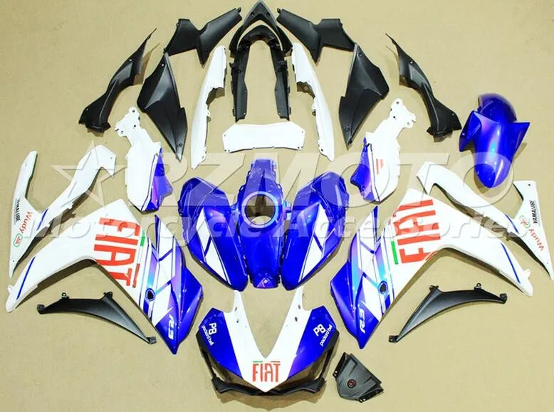 

New 2014 2015 2016 YZF R3 R25 ABS Injection Fairing Kit For Yamaha YZFR3 YZFR25 Complete Fairings Kits Cowling Red Blue nice
