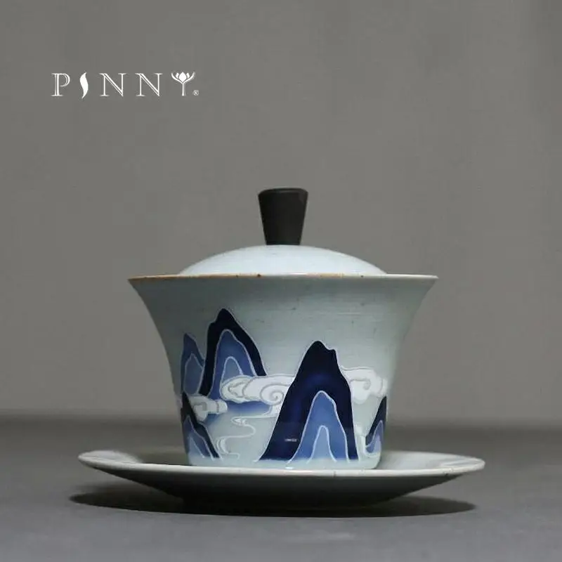 PINNY 160 мл Ретро Винтажные горы Gaiwan традиционная китайская - Цена: 1 628,96 руб.
