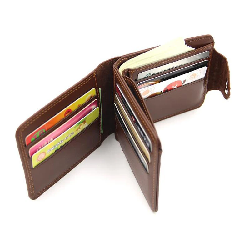 Мужской кошелек с крокодиловым узором, деловой мужской кошелек, сумочка для денег, держатель для кредитных карт, короткий кошелек с магнитной застежкой