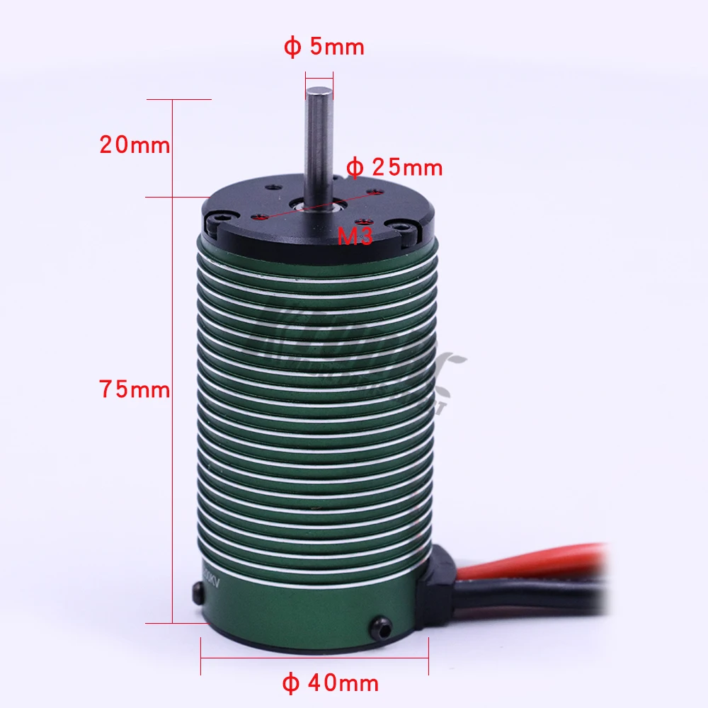 Замок 1515 42 мм Диаметр бесщеточный 2200kV Монстр мотор + 1/8S RTR водонепроницаемый 160A ESC