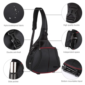 

PULUZ Professional Triple-Cornered SLR Camera Bag Sling Waterproof Backpack Single Shoulder Messenger Bags Digital DSLR Backpack