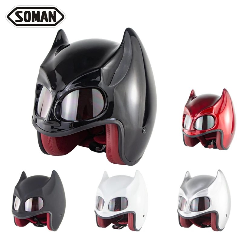 

New Batman Helmet Street Moto Cosplay Maks for Children Motorcycle Streetwear Kids Helmet Casco Casque Enfant Moto for Halloween