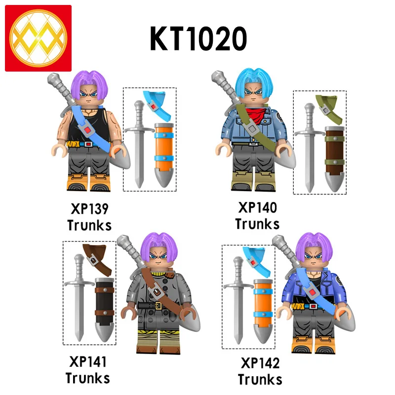 

XP139 Trunks Dragon Ball Z Japanese character series set or single sale buidling blocks kids toy for children KT1020