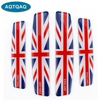 

4Pcs/Set England Flag Door Side Edge Protection Anti-Scratch Protector Glue Sticker For Auto Car