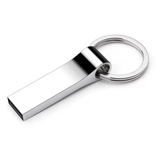 

metal usb flash drive 64GB 32GB 16GB 8GB 128GB pen drive pendrive waterproof metal silver u disk memoria cel usb stick gift