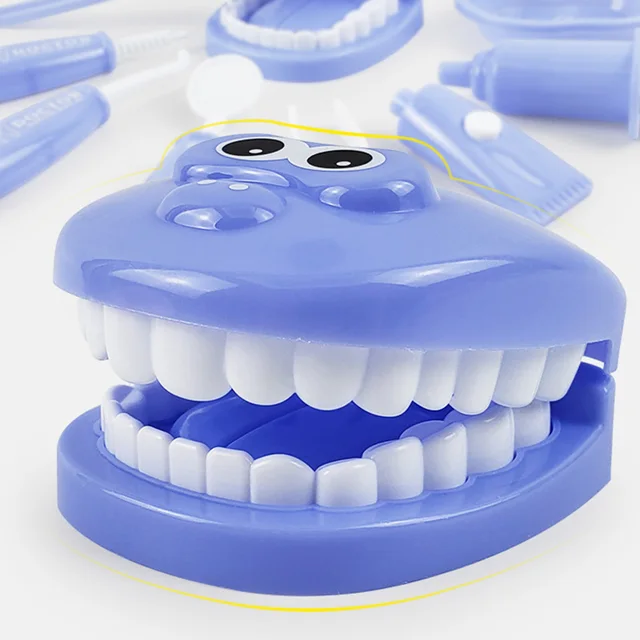 Children Montessori Toys Parent-child Interaction for Girl Boy Dentist Check Teeth Model Doctors Role Play Baby Kid Learinng Toy 2