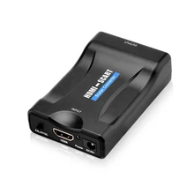 HDMI к SCART конвертер HDMI вход SCART выход Композитный видео HD стерео аудио адаптер 720 p/1080 p для HDTV DVD NTSC PAL в HD