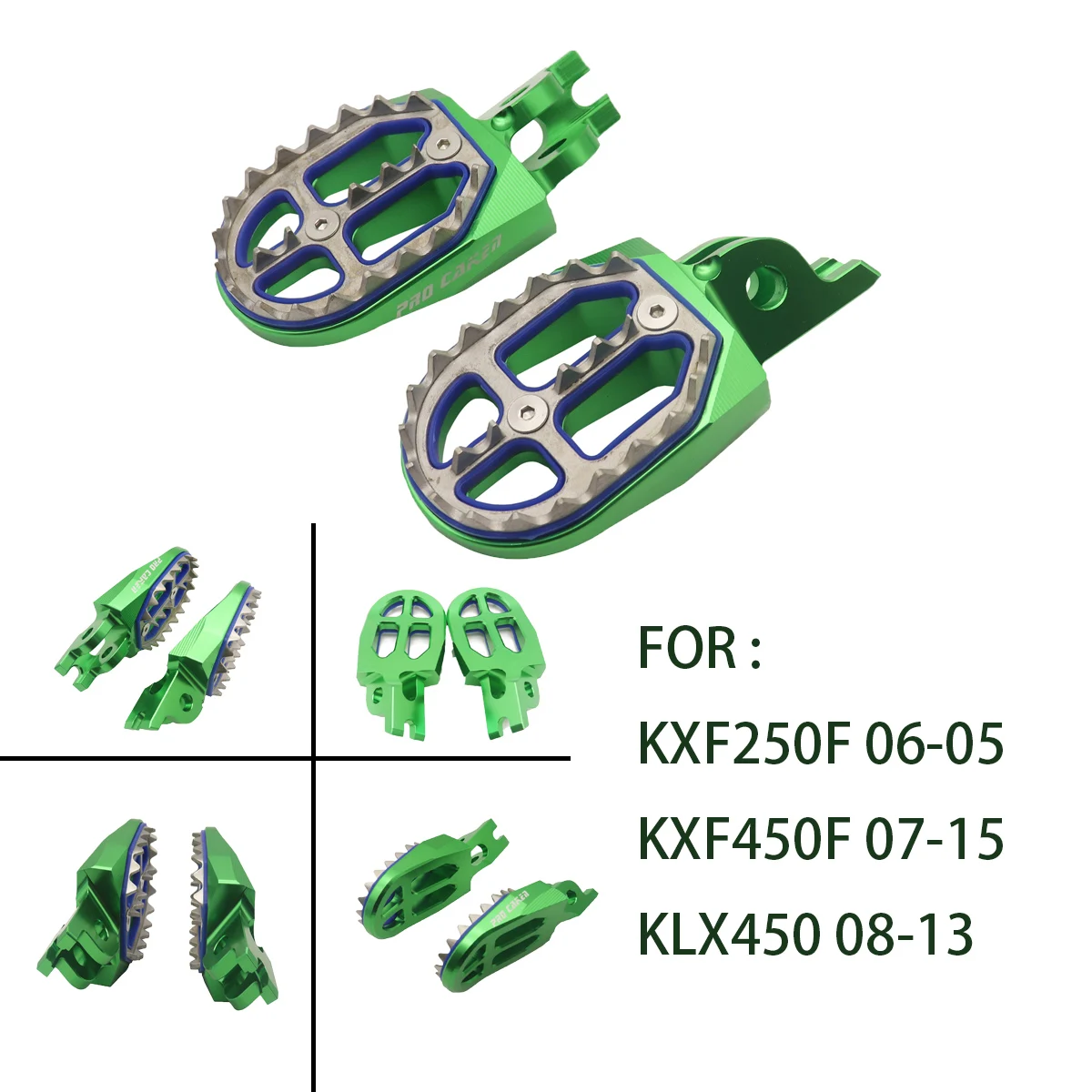 

ЧПУ Заготовка MX подножки подставки педали подножки для KAWASAKI KXF2550F 06-05 KXF450F 07-15 KLX450 08-13