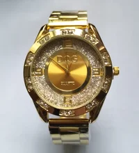 Relojes יוקרה מותג DQG זהב מתכת רשת נשים קוורץ שעון יד חדש אופנה מקרית קריסטל גבירותיי שעונים Relogio Feminino(China)