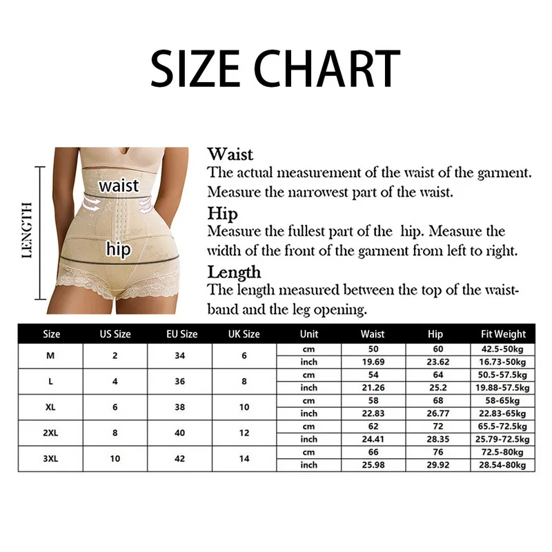 1 PCS Women Slimming Shpers Butt Lifter Shapewear High Waist Body Shaper Slimming Shorts Waist Trainer Panty skims shapewear