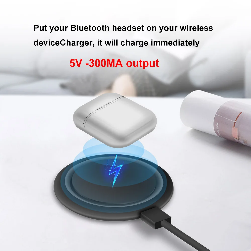 FDGAO bluetooth-гарнитура зарядная док-станция для samsung Galaxy Buds apple AirPods 2 airpods pro Наушники Qi Беспроводное зарядное устройство