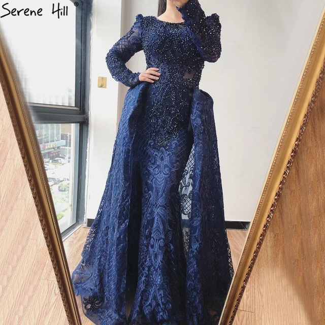 Muslimischen Wein Rot Lange Puff Ärmeln Mit Zug Abendkleider Meerjungfrau  Kleider 2021 Formale Kleid Für frau Ruhigen Hill LA70406|Evening Dresses| -  AliExpress