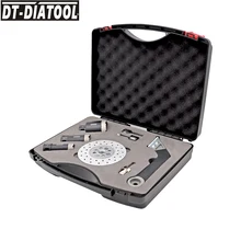 

DT-DIATOOL 1set boxed Diamond Drill Core Bits double cutting grinding discs set for Porcelain Tile 5/8 thread Hole Saw