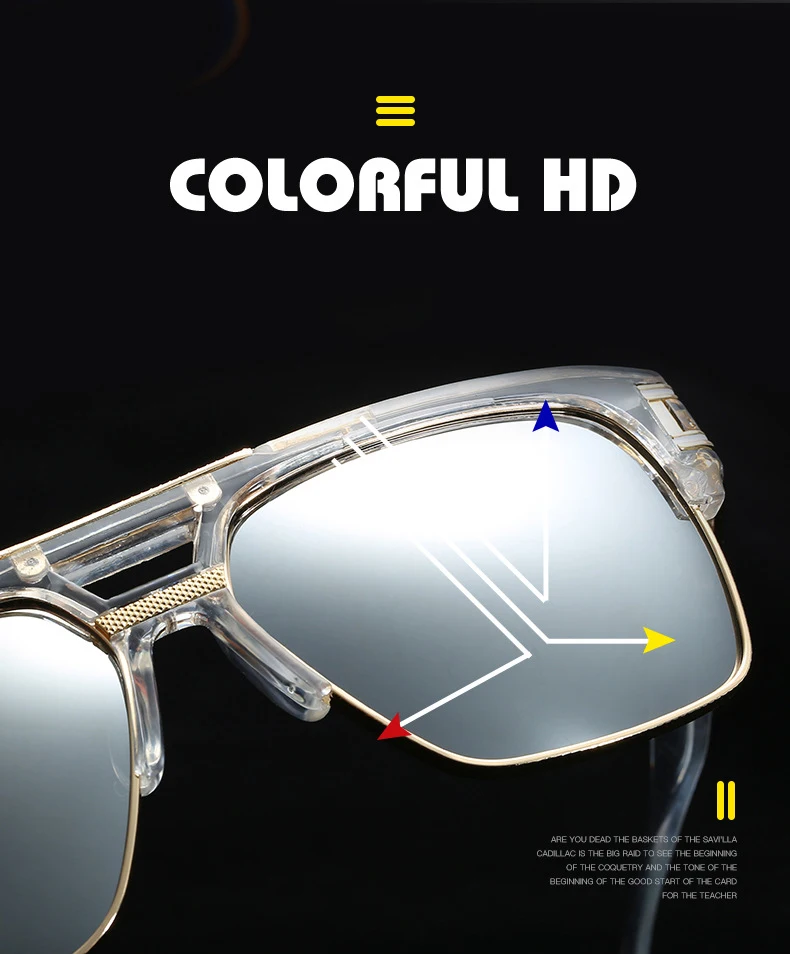 DPZ брендовые Дизайнерские мужские солнцезащитные очки с большой оправой винтажные стимпанк женские солнцезащитные очки grandmaster