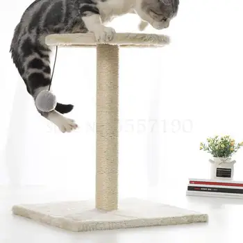 

Sisal cat climbing frame small platform cat scratching post cat tree cat nest one cat grab board cat climbing frame cat shelf su