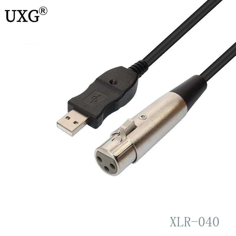 Cabo Adaptador xr Fêmea 10 Pés 3m para Notebook e Mac2023 Cabo de Microfone Conexão Macho - Imagem 2