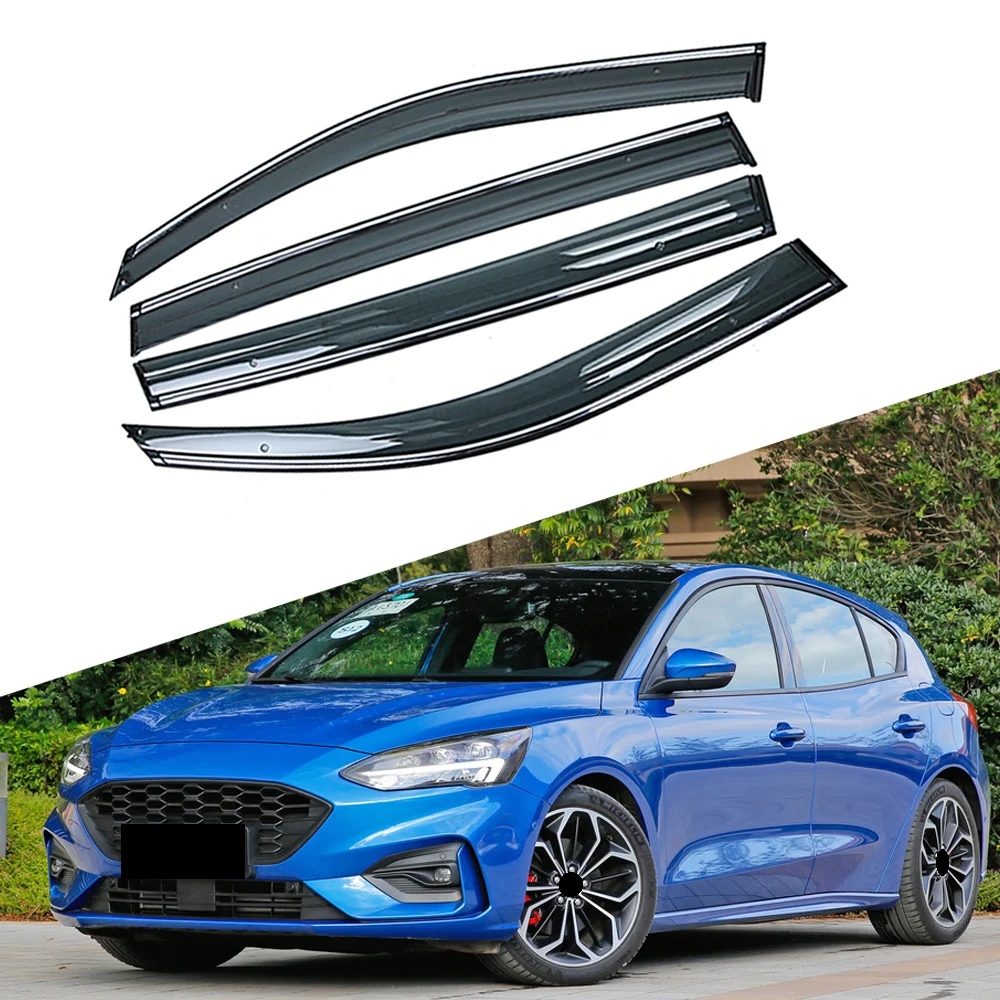 Для FORD Focus, защита от солнца и дождя для окна автомобиля, козырьки щиток, защитный чехол, накладка, рамка, наклейка, внешние аксессуары