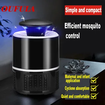 

AOSONG Mosquito killer Lamp USB LED Light Electric Photocatalysis Mute Home LED Bug Zapper Insects Trap Radiationless Black