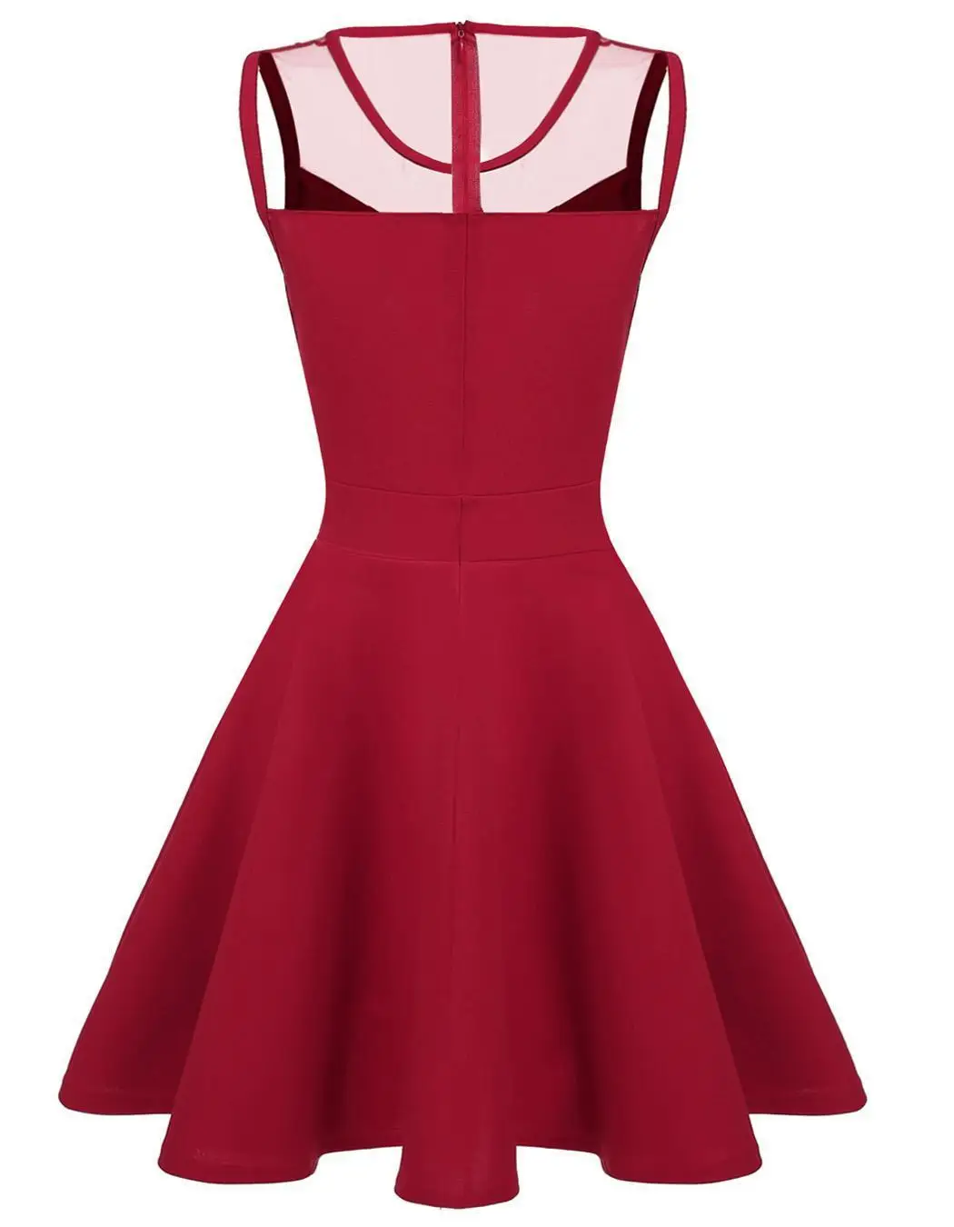 Najtaniej Madam odzież OWLPRINCESS nowa seksowna bez rękawów biała gaza okrągły kołnierz insight dopasowane sukienki typu big pendulum