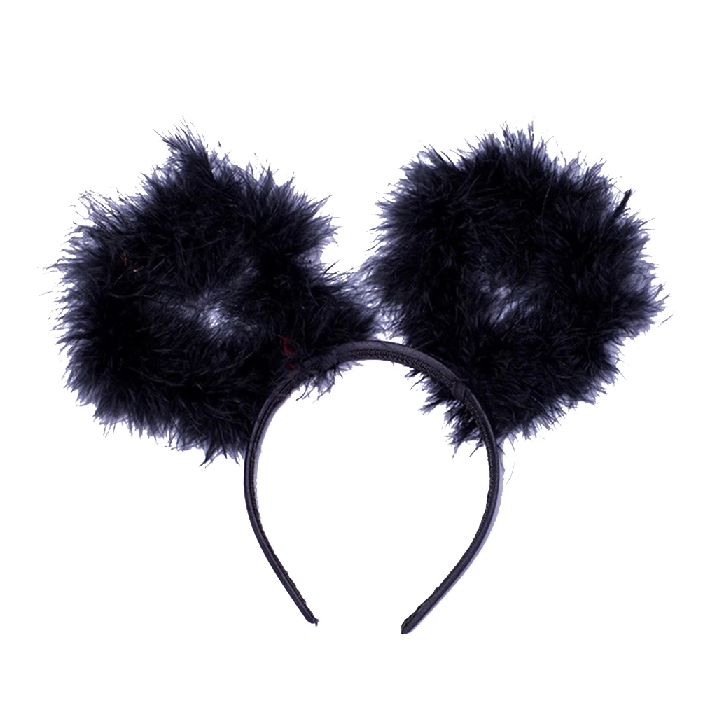 Dog Puppy Ears Hair Band Party Dress Up Headwear Nightclubs Costume