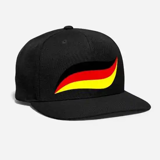 black Немецкий флаг, абстрактная вышивка, индивидуальная эмблема Deutschland, эмблема, пальто для рук, Берлинская Европа, унисекс, регулируемый бейсболка кепка - Цвет: black