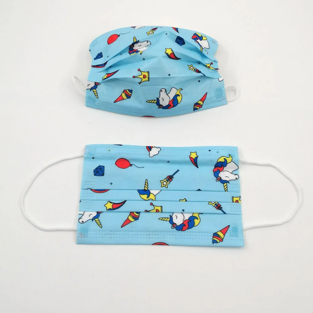 

10/20/40/50/100/200Pcs Disney Disposable Mask Child Cute Cartoon Anime Print Masks Kids Mascara 3 Layers Filter Protective Masks