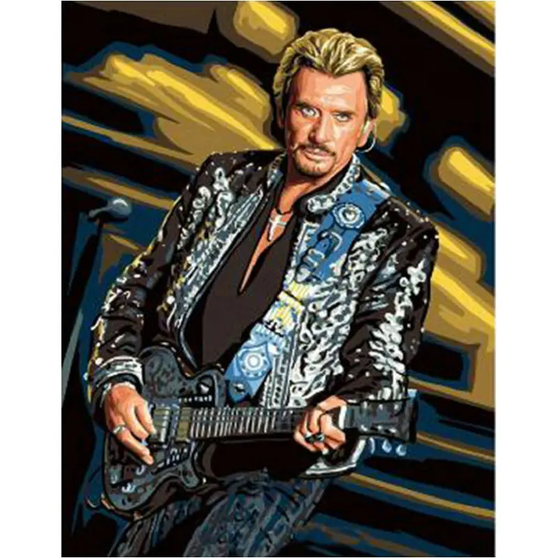 Western classical painting art Elvis Presley image DIY diamond embroidery cross stitch FULL pattern wall | Дом и сад