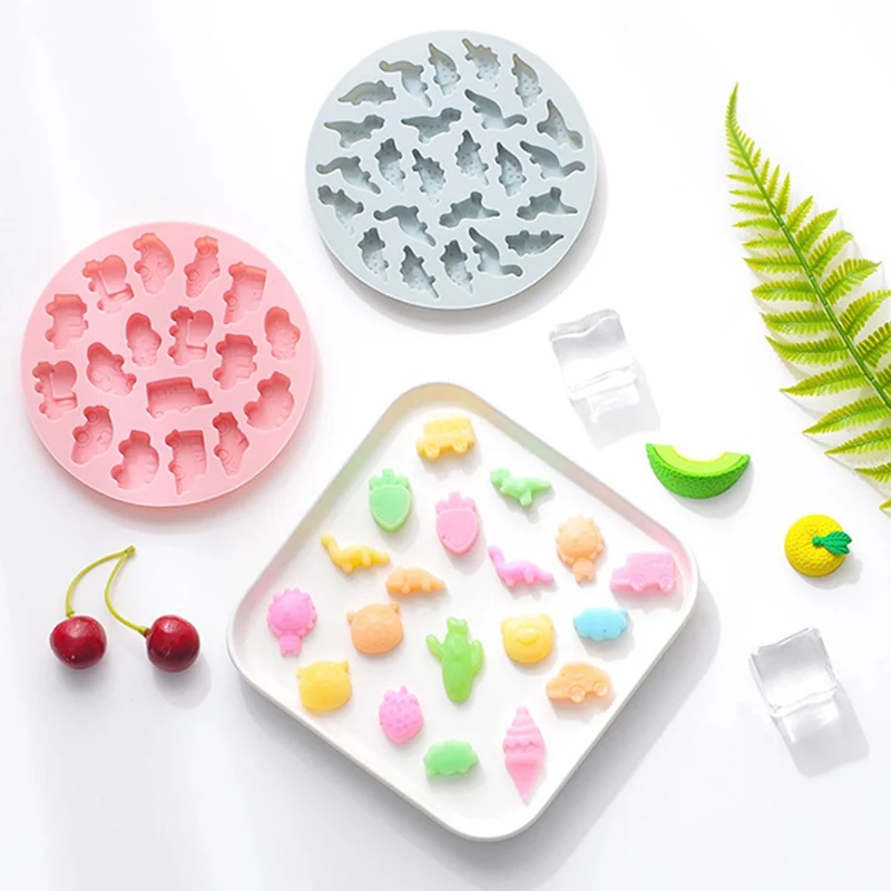 

Round Pet Rice Cake Mold Children's Food Supplement Making Mold Cake Chocolate Fudge 3D Silicone Mold Steamable Baking Tool
