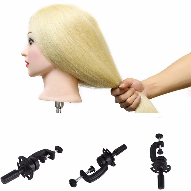 

Salon Cosmetology Mannequin Table Hair Exercise Dummy Doll Head Mold Bracket Desktop Fixed Clamp Stand Training Head Holder New