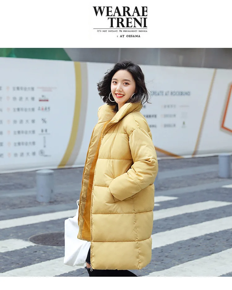Photo Shoot Winter New Style Cotton-padded Clothes Women's Mid-length Cotton-padded Clothes Women's down Jacket Cotton-padd