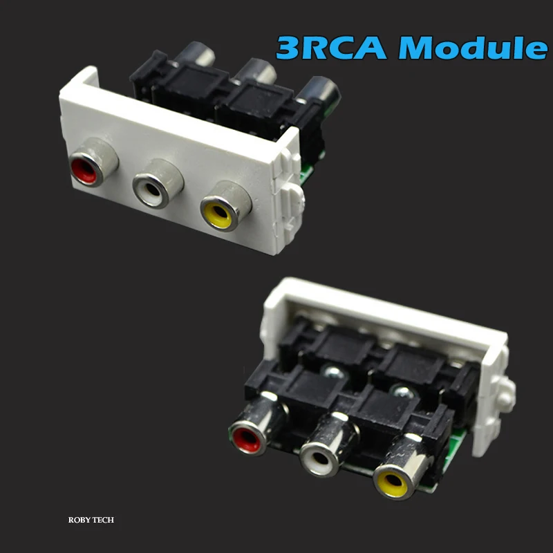 Модули 2 3RCA порта, информация Лицевая панель Разъем для кабельной системы аудио