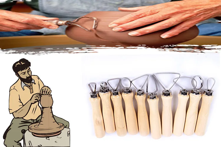 DIY модельный инструмент 10 штук Изысканное искусство Керамика большой нож глина скульптура Обрезка полимерный глиняный скребок