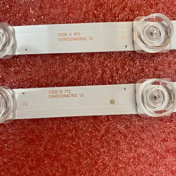 

5set=20pcs LED Backlight strip For TCL 55P65US 55U3800C 55P65 55D6 55F6 55L2 4C-LB5508-HR03J PF02J 55HR330M07B2 55HR330M08A2 V2