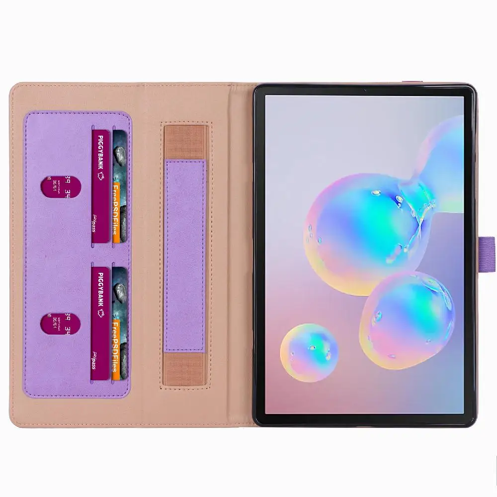 Защитный чехол для планшета в стиле ретро из искусственной кожи для samsung Tab S6 T860 T865 с отделением для карт и функцией сна