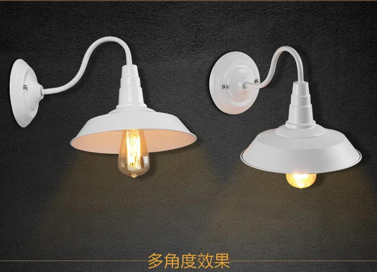 American Retro Wall+lamps Industrial Iron Wall Lamps Bathroom Light Waterproof Sconces Wall Light Kitchen Fixture Mirror Light