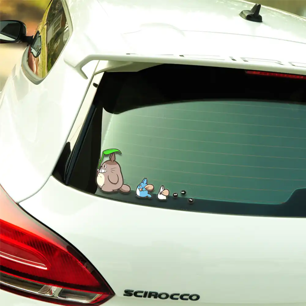 車のステッカーアニメ漫画スタイリング自動窓反射フロントガラスの装飾楽しいかわいい自動車アクセサリー 車のステッカー Aliexpress
