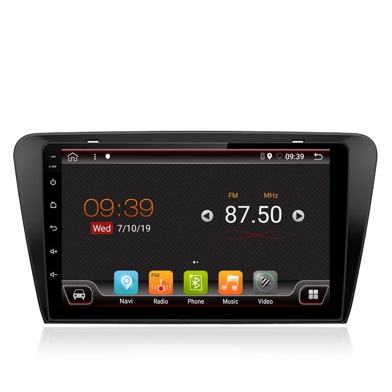 10 1 дюймов Восьмиядерный Android 8 Автомобильный gps навигатор для Octavia Skoda 2015-2018 wifi