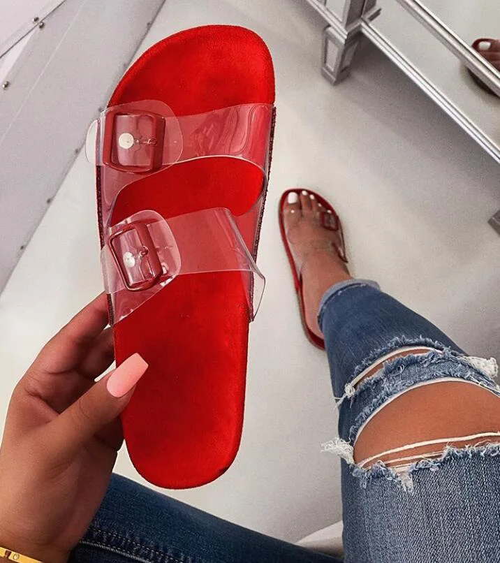 

2019 Hot Women's Sandals Leopard Snake Print Summer Outside Slippers Ladies Cute Flat Buckle Slippers Women for Dropshipping