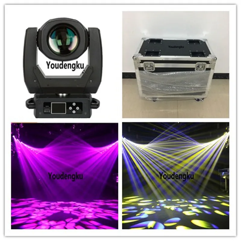 2pcs with flycase Focus Colorful Beam 8 Facet Prism beam led moving head 150w DMX led DJ light beam wash moving head