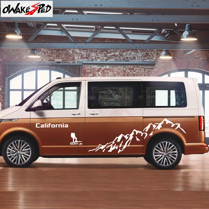 Виниловая наклейка с изображением гор для Volkswagen Multivan T4 T5 T6 | Автомобили и